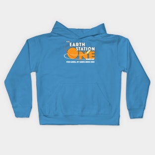 Vintage Earth Station One Podcast Kids Hoodie